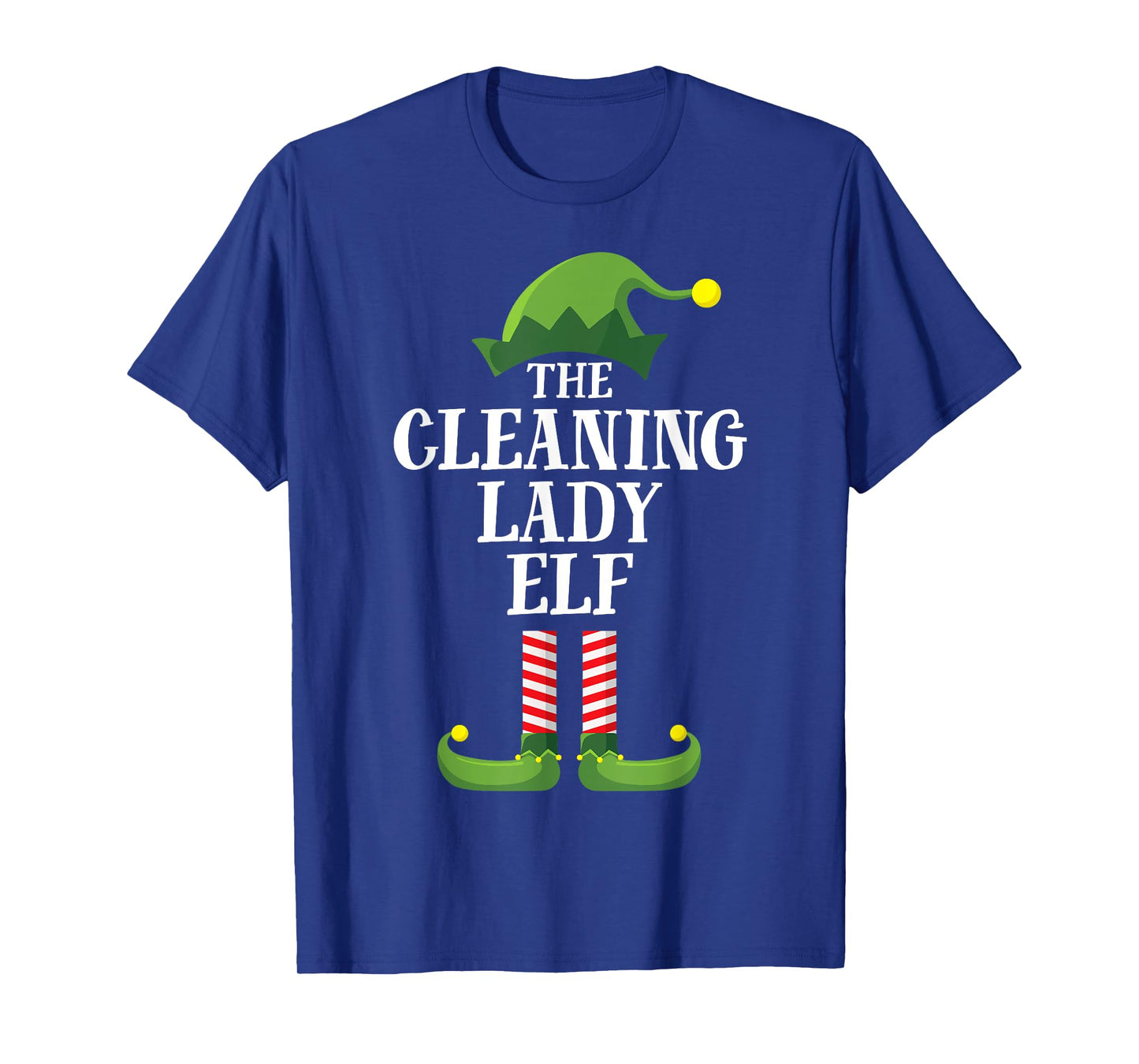 Cleaning Lady Elf Matching Family Group Christmas Party PJ T-Shirt