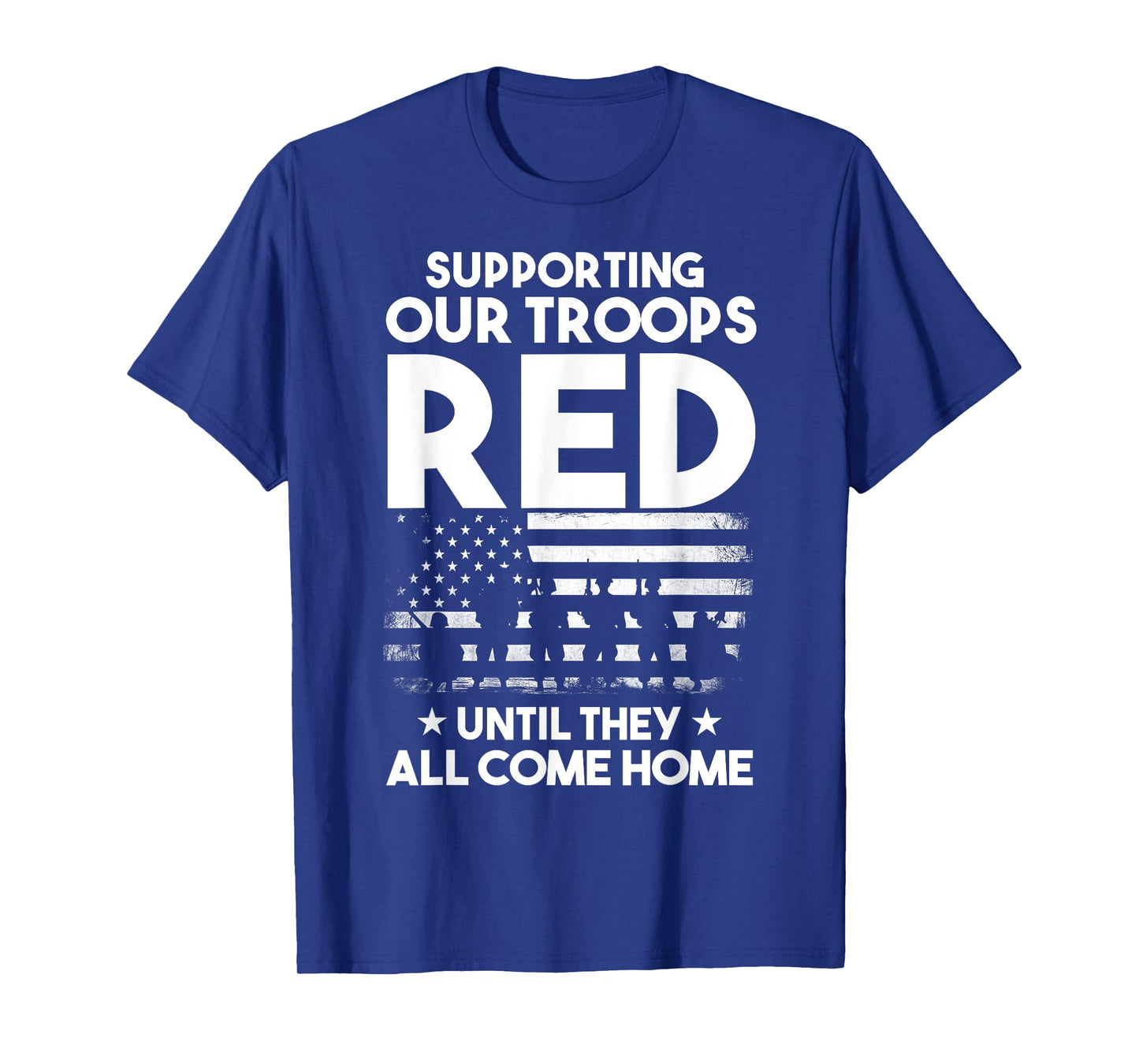 Red Friday Military Shirt Supporting Our Troops Patriotic T-Shirt for Women Kids Men