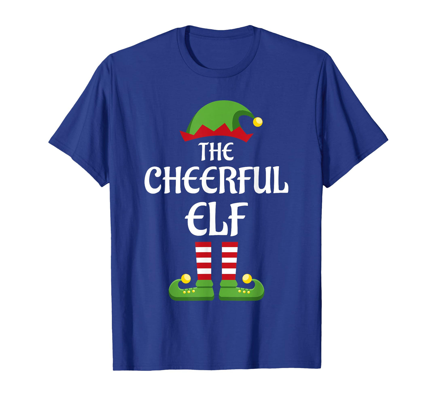 Cheerful Elf Family Matching Group Christmas T-Shirt