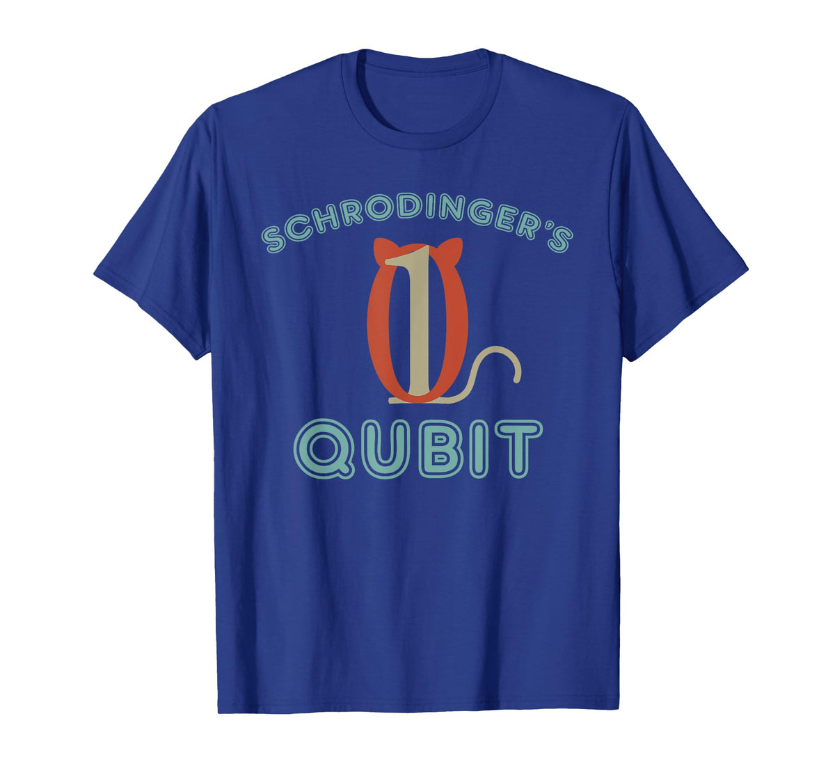 Funny Schrodingers Cat Gift Qubit Quantum Computing Joke T-Shirt