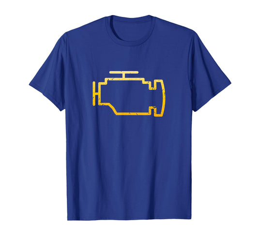 Check Engine Light Funny Mechanic Car T-Shirt