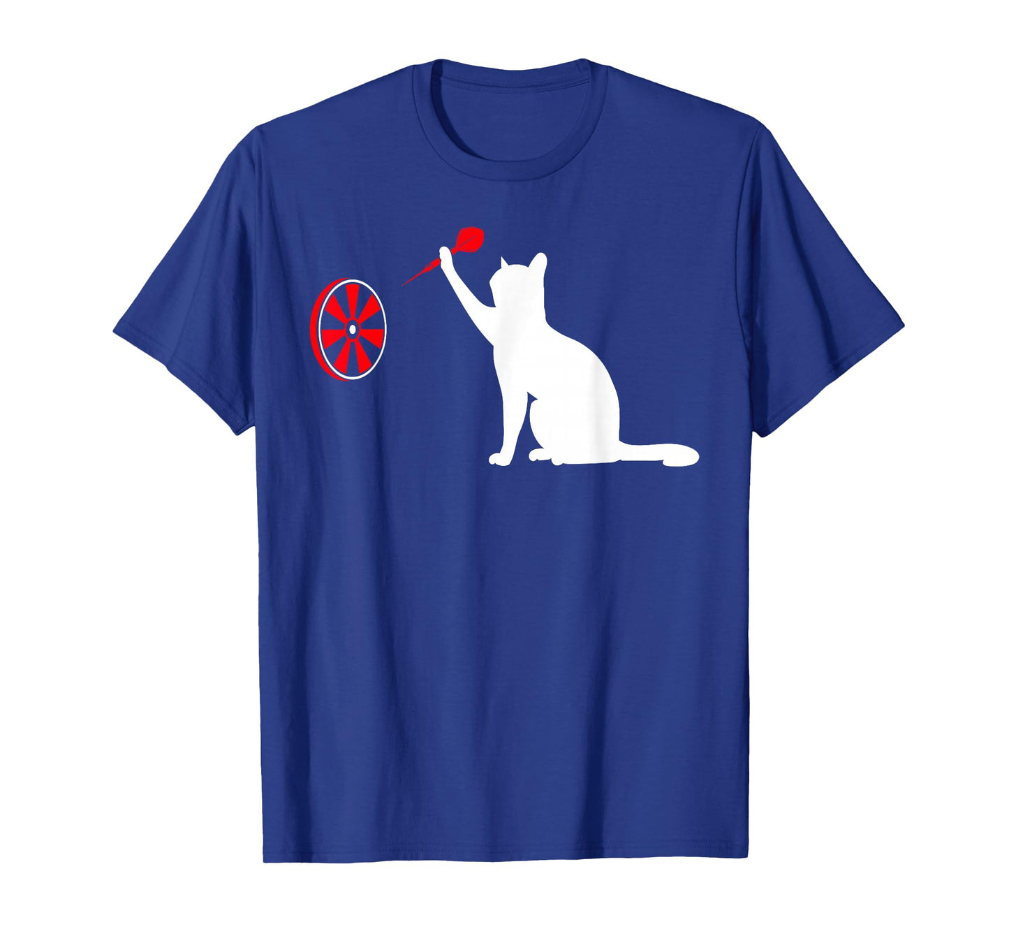 Darts Cat - Funny Dart Throwing Cat Dart and Cat Lover T-Shirt