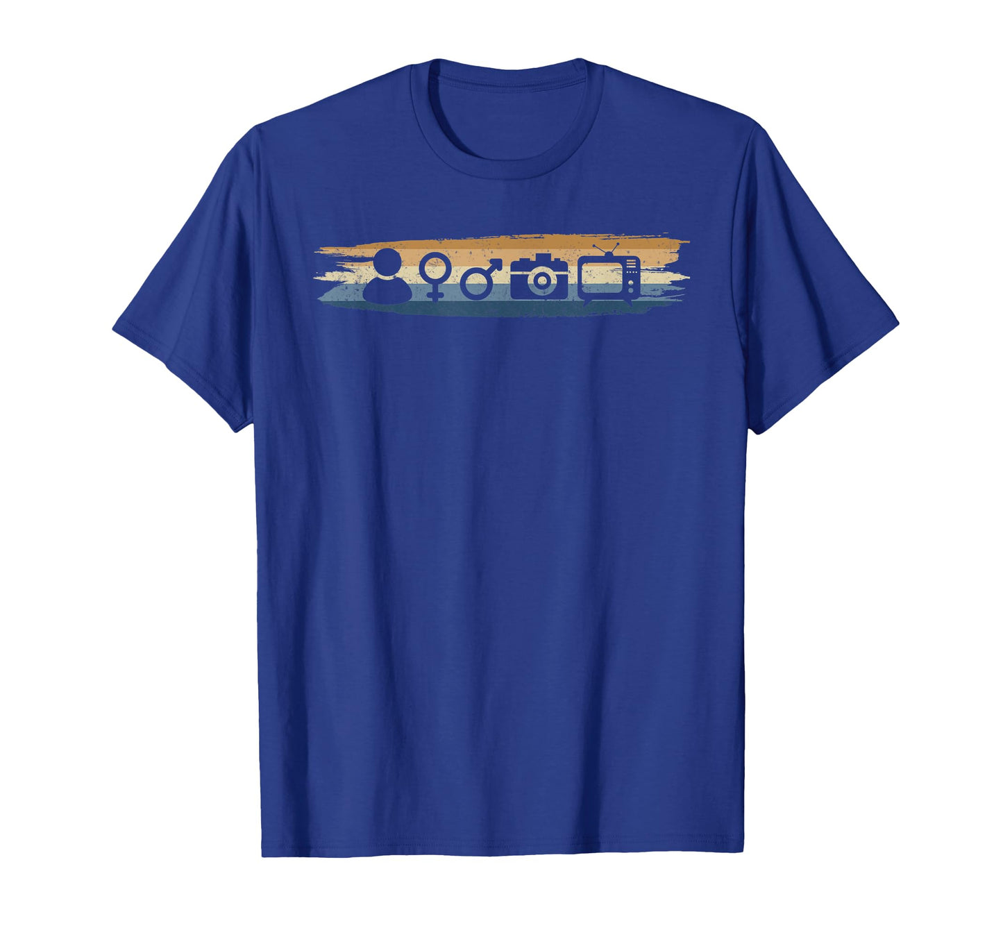 Person Woman Man Camera TV Retro Funny Gift T-Shirt
