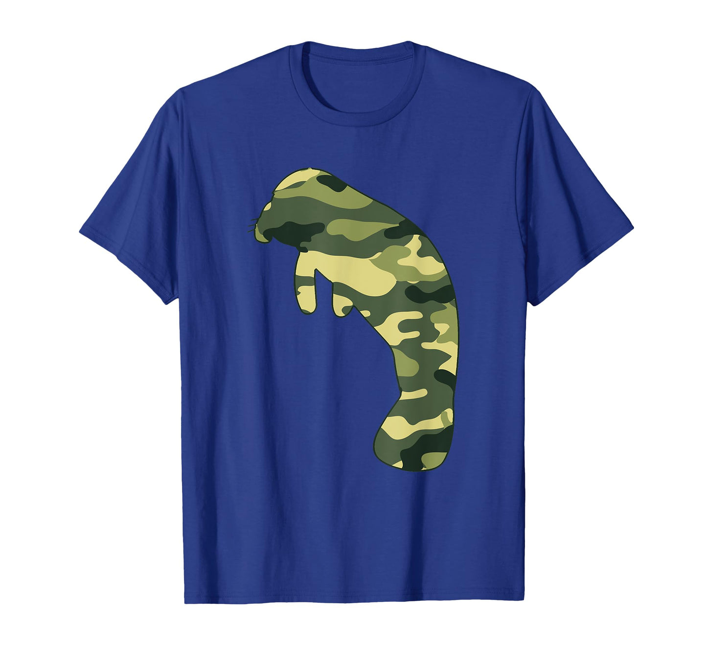 Military Dugong Camo Men Print US Manatee Veteran Gift T-Shirt