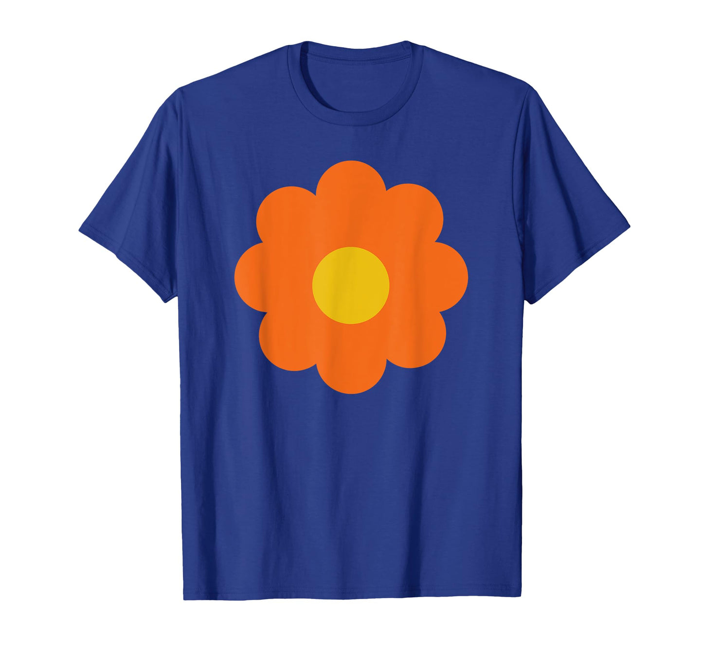 Comic Flower in Orange Art Graphic for Men Women Children T-Shirt