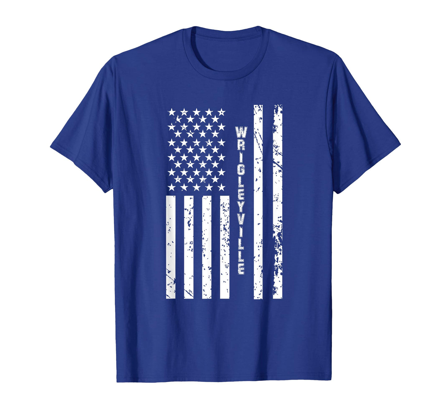 Wrigleyville United States Patriotic American Flag T-Shirt
