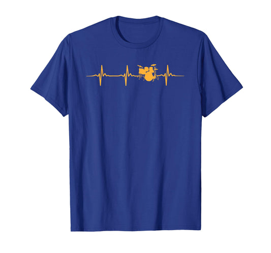 Great Drum Kit Heartbeat Gift Drummer T-Shirt