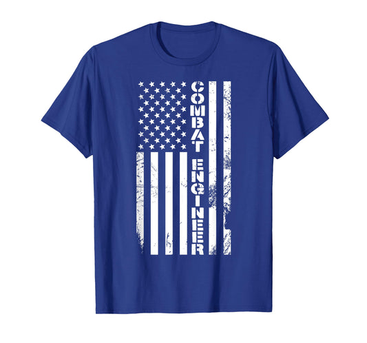 Combat Engineer American Flag Combat Engineering Women Men T-Shirt