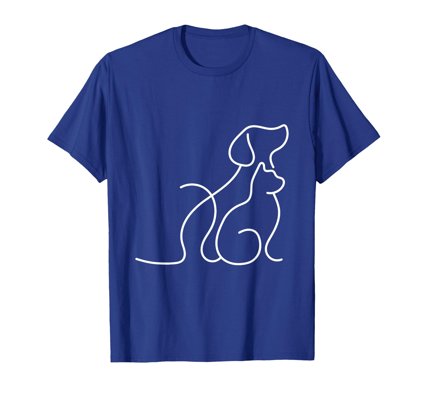 Dog Puppy and Baby Cat Heart - Animal Dog & Cat Heart T-Shirt