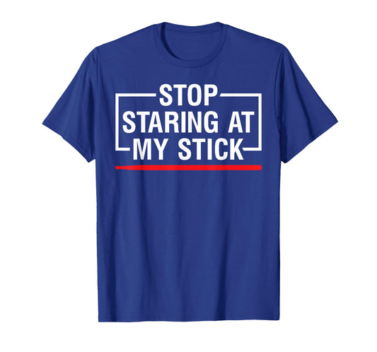 Stop Staring at My Stick Drums Lover Drummers Drumming Gifts T-Shirt