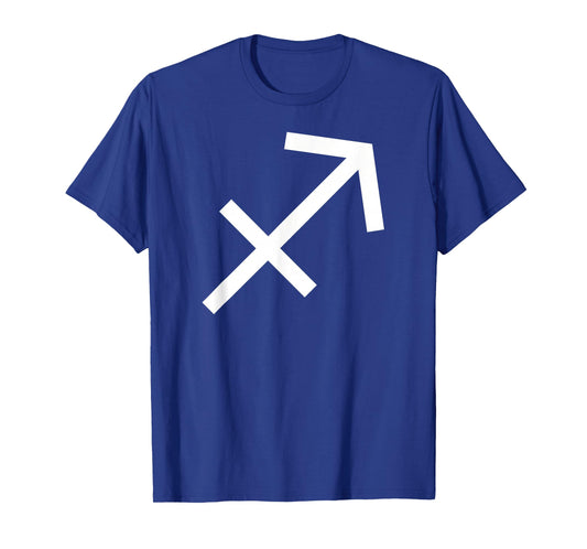 Sagittarius Store Sagittarius Zodiac T-Shirt - Men, Unisex-Adults, Unisex-Kids - Black - Short Sleeve - Crew Neck - Classic Fit - Cotton Blend - Zodiac Symbol Design