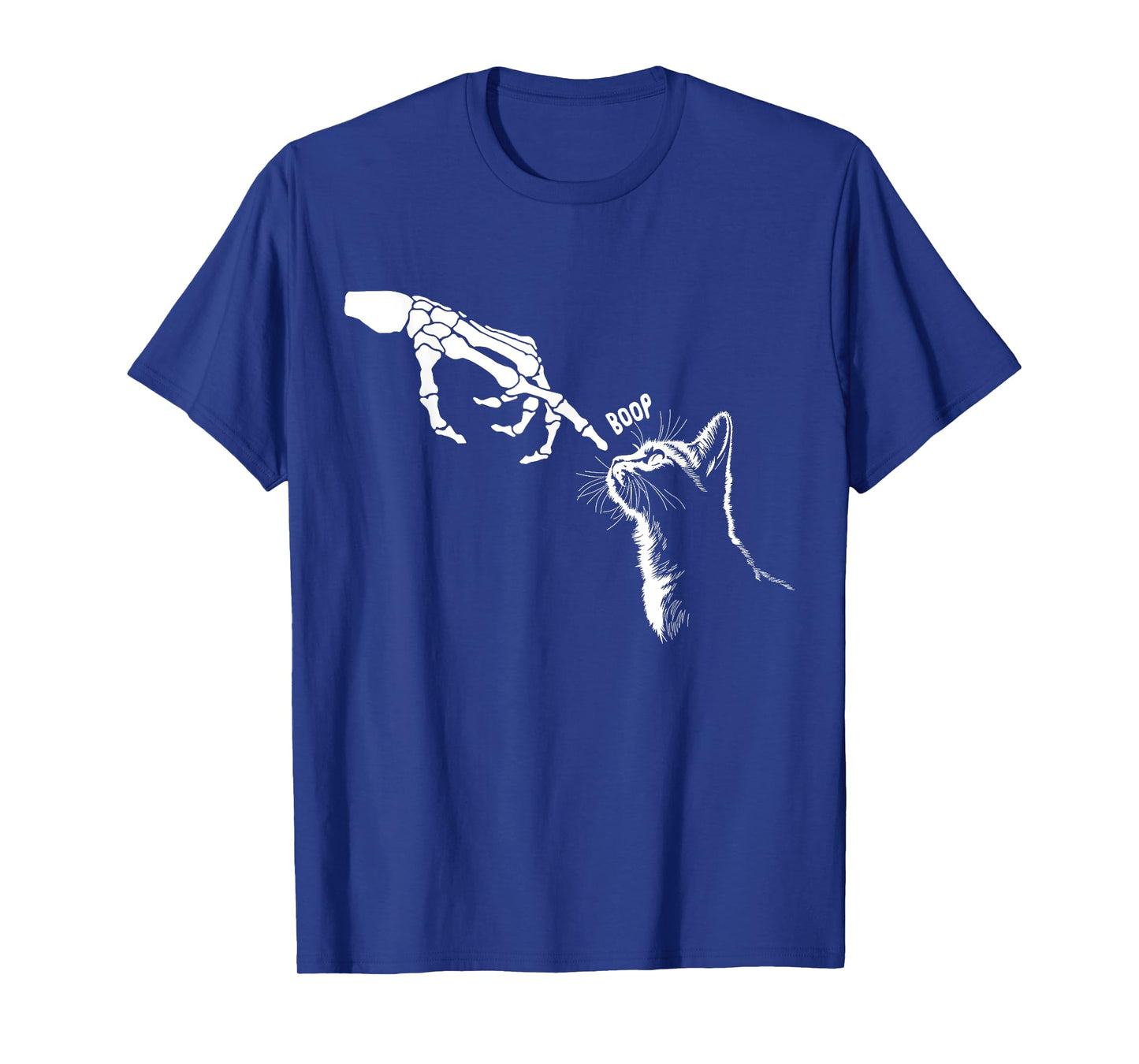 Cat Boop Halloween Kitten Funny Skeleton Cat Lover Halloween T-Shirt
