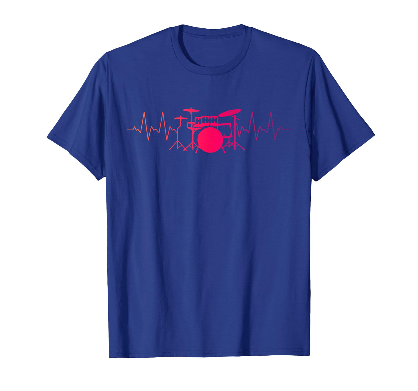 Drummer Heartbeat Pulse Drum Set Musician T-Shirt