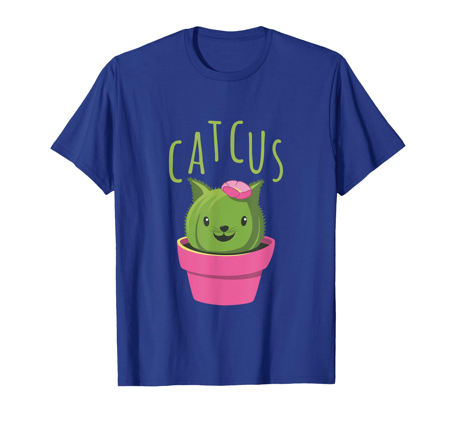 Cute Catcus T-Shirt Cat And Cactus Tee T-Shirt for Men Women Kids