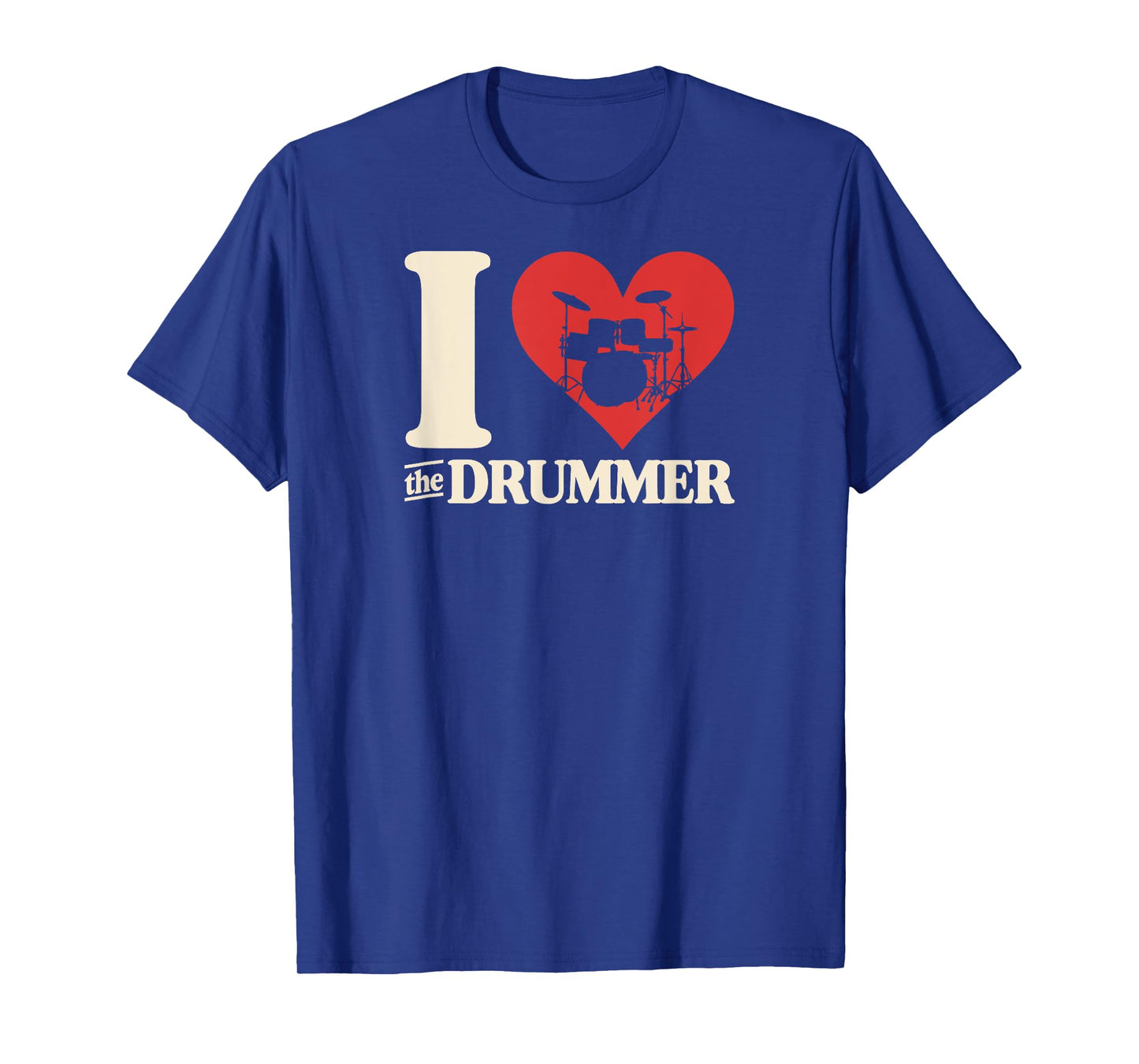 I Love The Drummer Heart Drum Couple Girlfriend Boyfriend T-Shirt