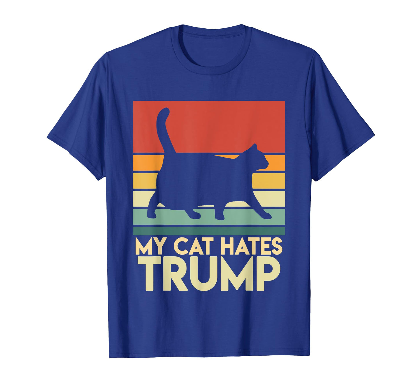 My Cat Hates Trump Funny Chonk Cat Trump Mug Shot Men Women T-Shirt