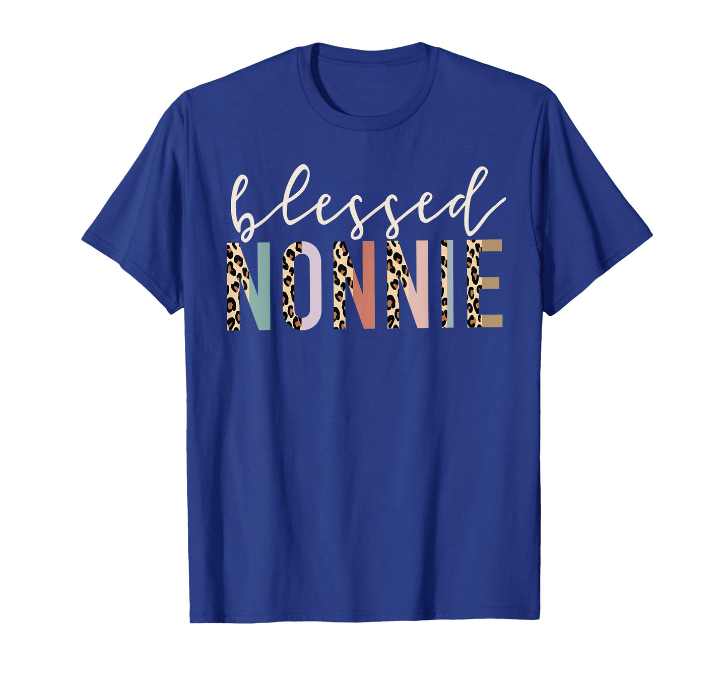 Blessed Nonnie Cute Leopard Print T-Shirt