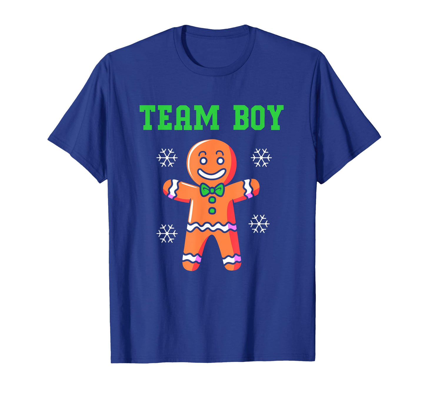 Christmas Gingerbread Man Team Boy Gender Reveal T-Shirt