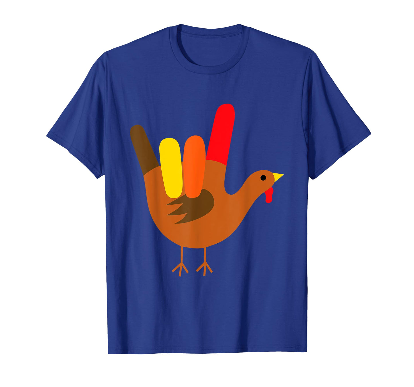 American Sign Language I Love You Thanksgiving Turkey T-Shirt