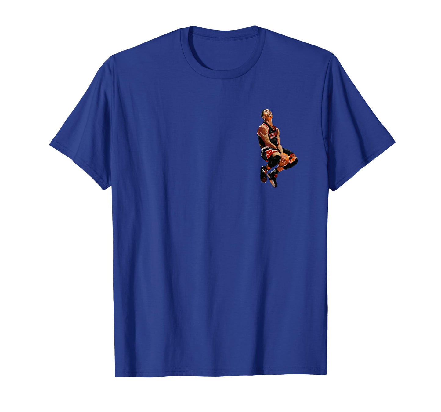 impressionistic d Rose Jersey T-Shirt Small