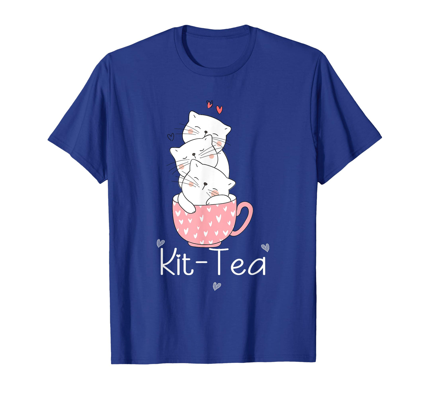Kit Tea Gift Cat Lover Gift Funny Animal Love T-Shirt Cool T-Shirt for Men Women Girls Kids