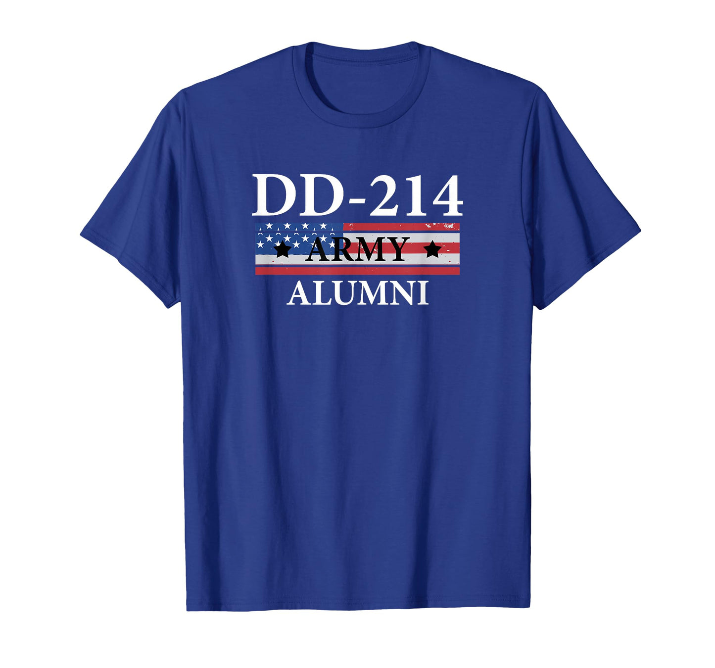 DD-214 Army Alumni Vintage American Flag Military T-Shirt