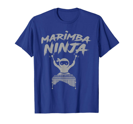 Marimba Ninja Funny Marching Band Percussion Gift Men Boys T-Shirt