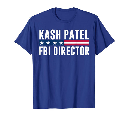 Kash Patel FBI Director Patriotic American Flag T-Shirt