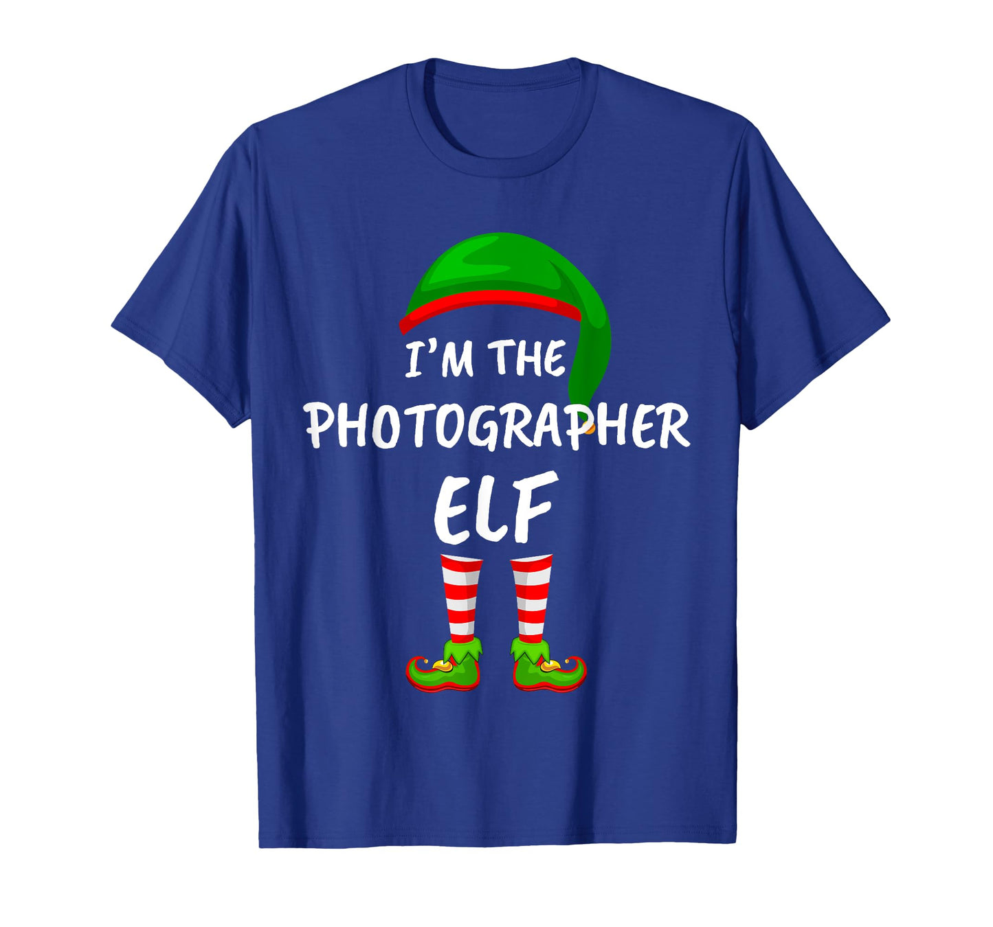 Matching Family I'm The Photographer Elf Christmas T-Shirt