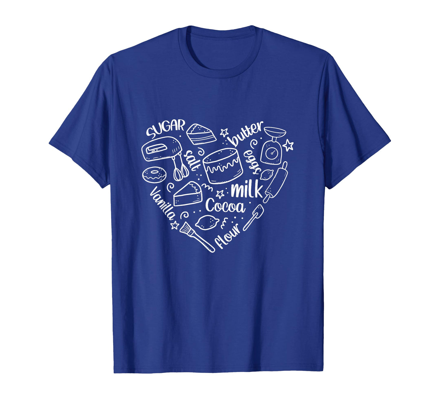 Bakery Heart Shape Baker Baking Lover Cooking Mom Life T-Shirt