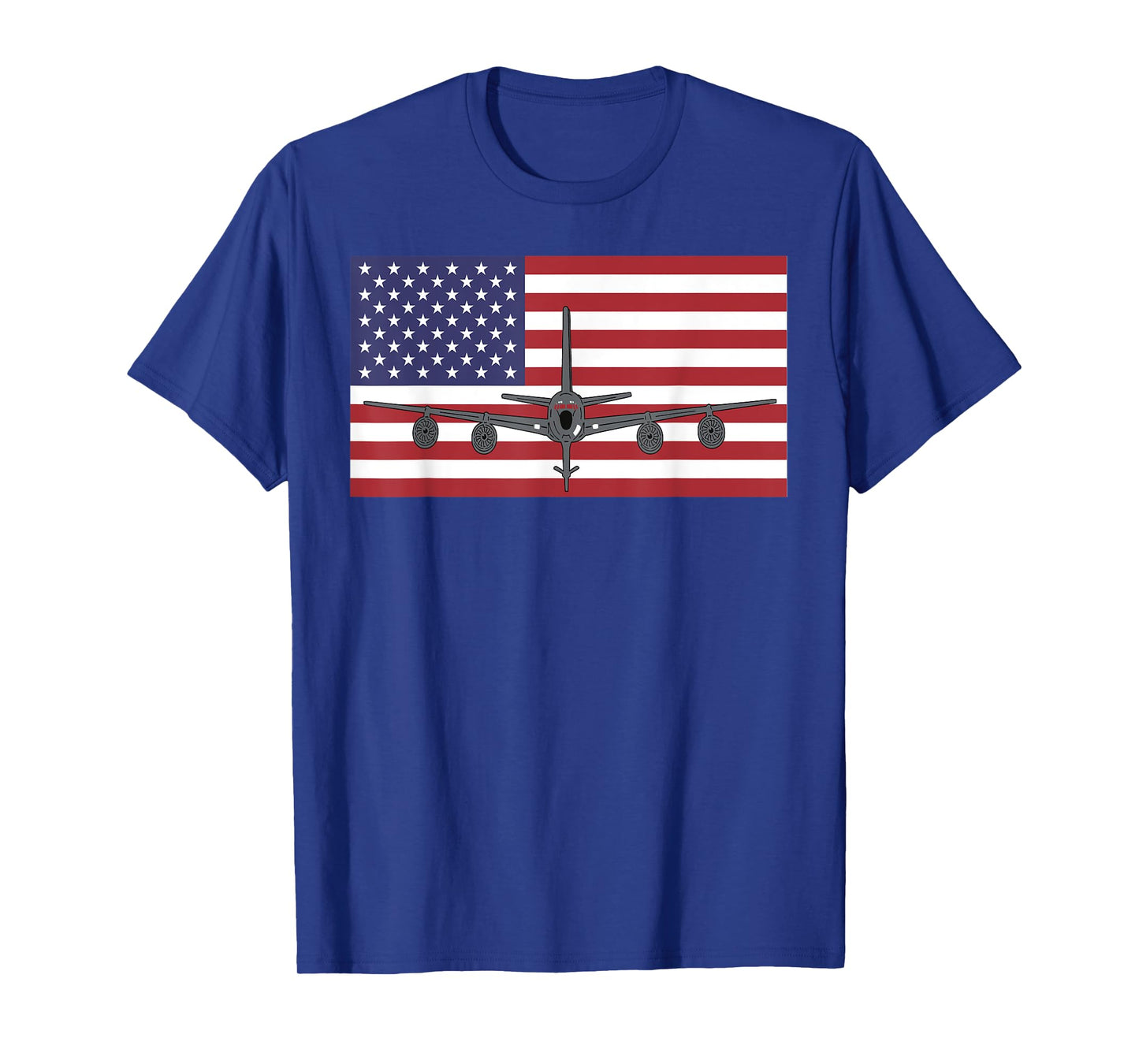 KC135 Stratotanker Air Force Pilot- American Flag Airplanes T-Shirt