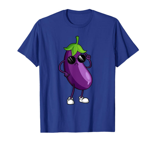 Cool Eggplant Art For Men Women Kid Vegetable Eggplant Lover T-Shirt