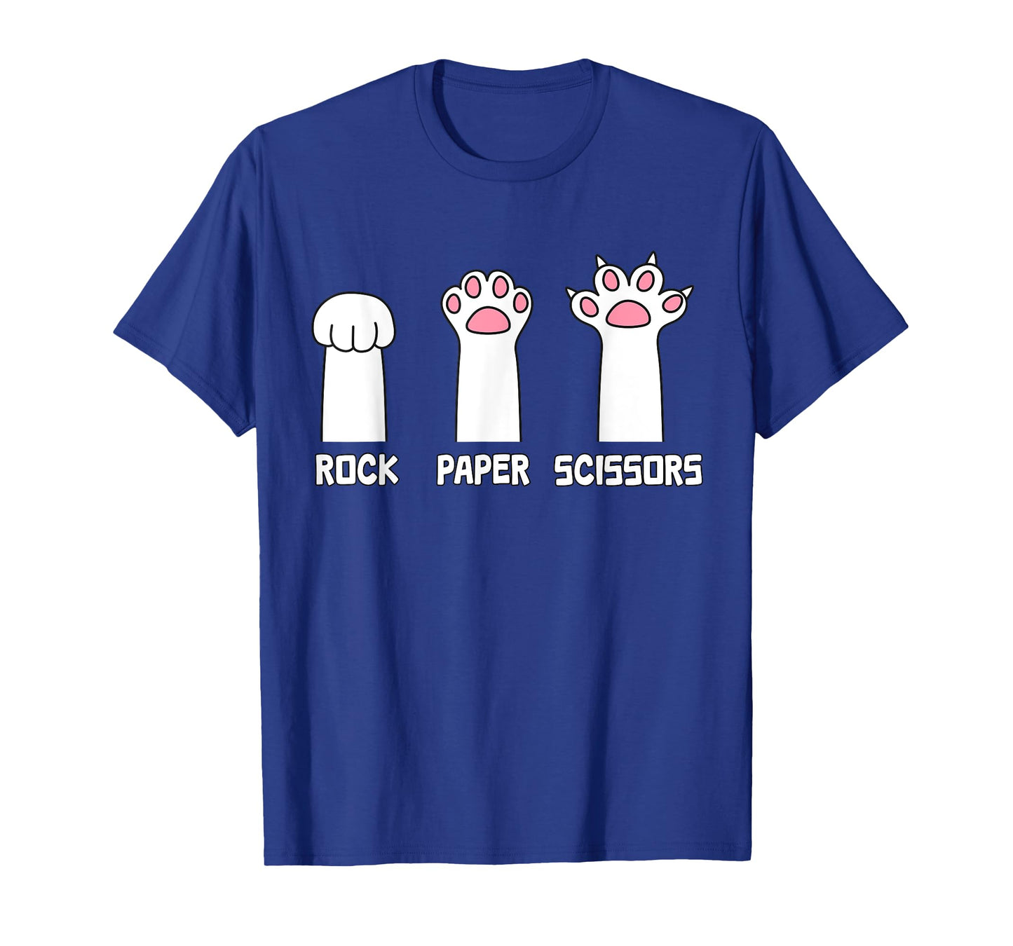 Rock Paper Scissors Cat - Paws Game Cute Paw Funny Cat T-Shirt