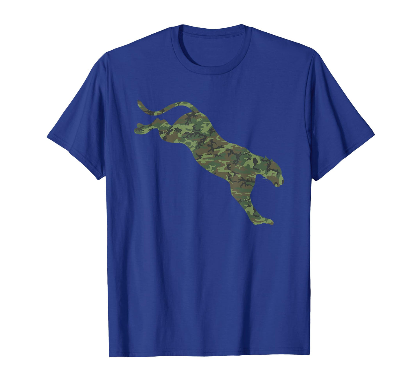 Military Cougar Camo Print US Puma Animal Veteran Men Gift T-Shirt