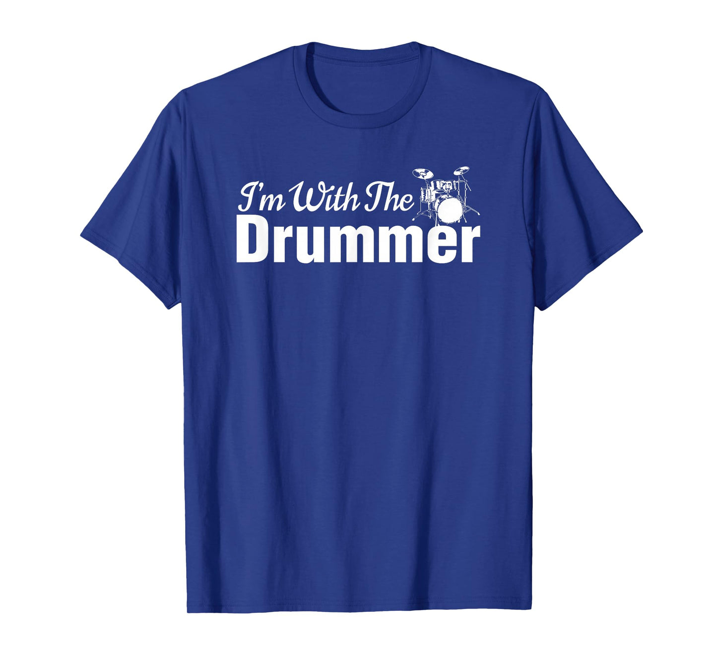 DrumSauce I'm With The Drummer T-Shirt | Funny Drummer T-Shirt | Black, Men's, Small, Short Sleeve, T-Shirt