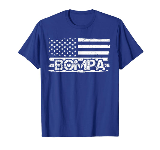 Bompa American Flag Father's Day Grandpa Gift T-Shirt