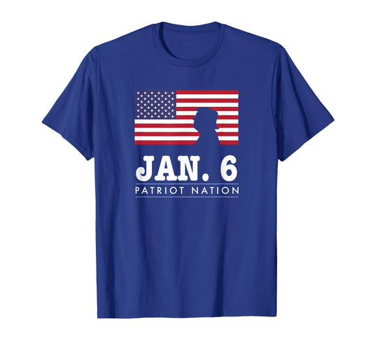 Patriotic Trump American Salute January Jan 6 Patriot Nation T-Shirt