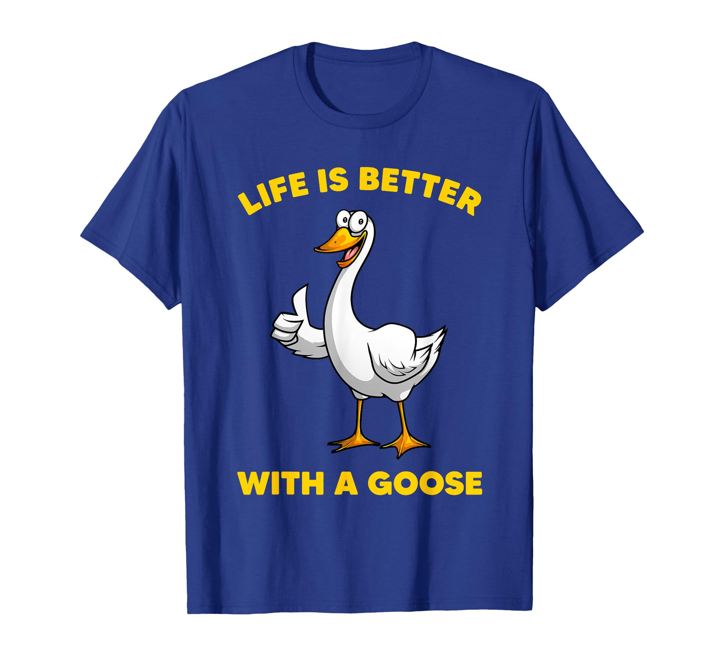 Cute Goose Design For Men Women Toddler Grey White Goose Fan T-Shirt