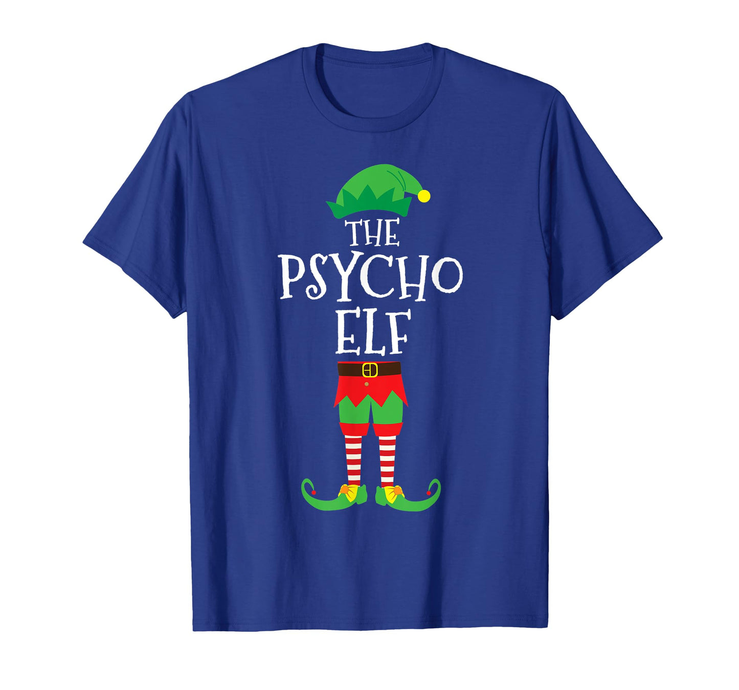 Psycho Elf Matching Family Christmas Party Pajama T-Shirt