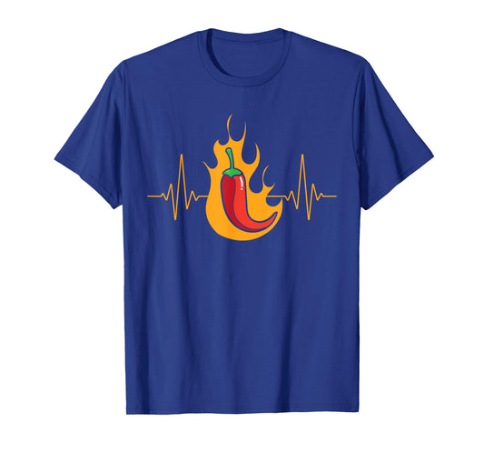 Chili Heartbeat Pepper Hot Spicy Food T-Shirt