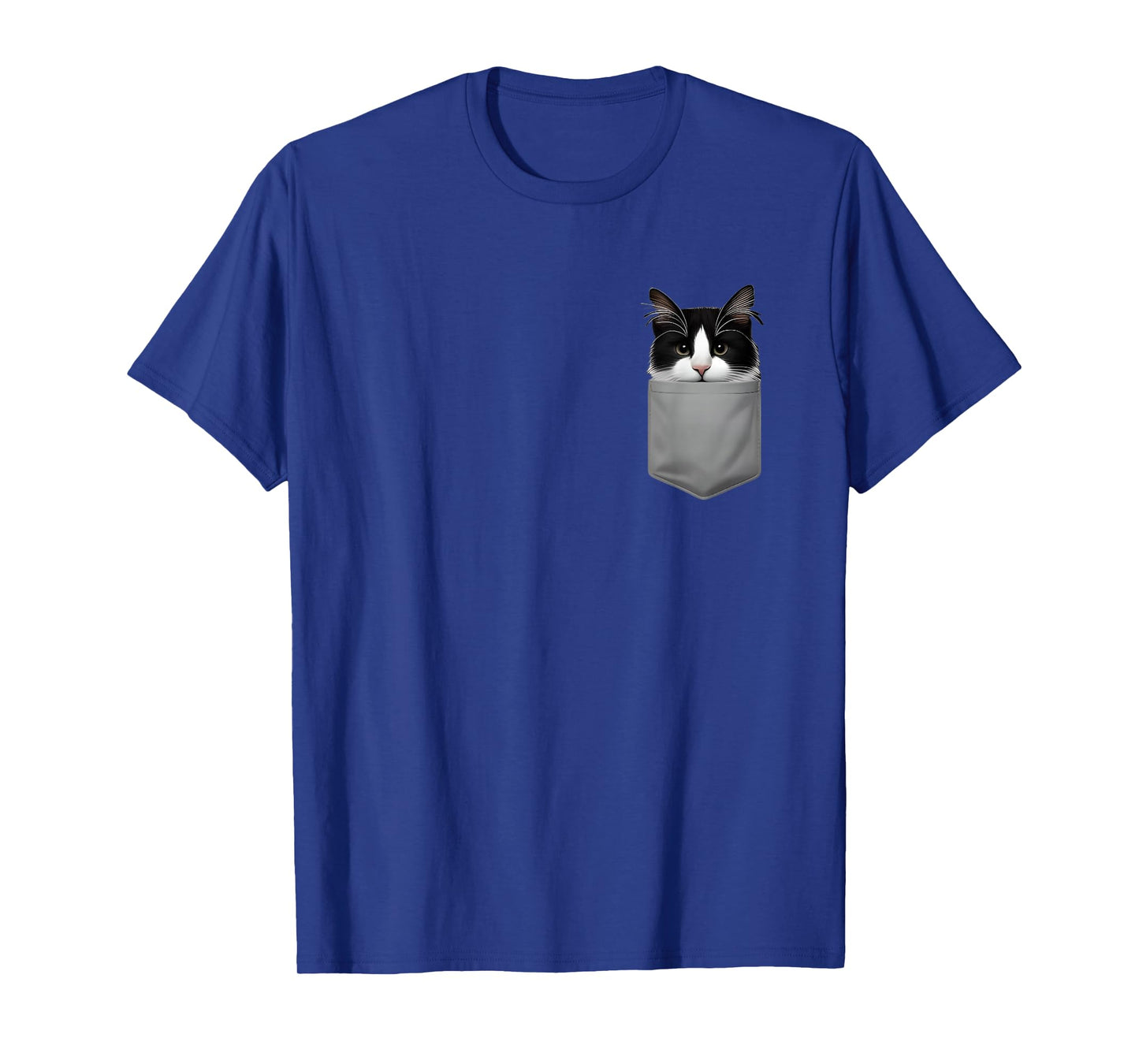 Funny Cat Peeking in Pocket Cute Cat Lover for Men dad T-Shirt