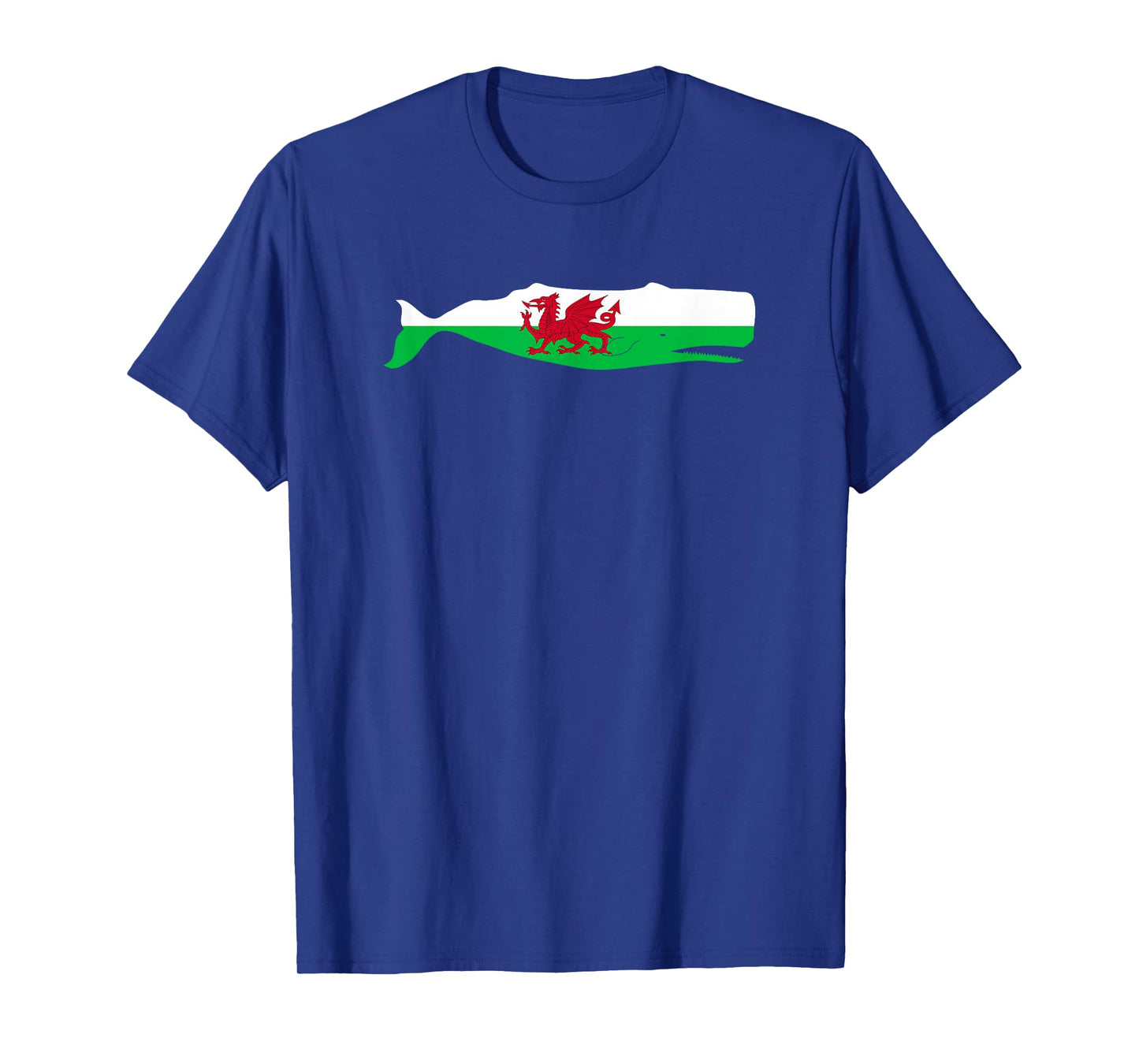 Funny Whale Wales Flag Pun for Welsh American Whales Lover T-Shirt