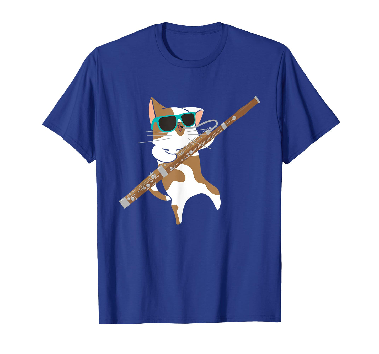 Cat Playing Bassoon Player Bassoonist Musician T-Shirt