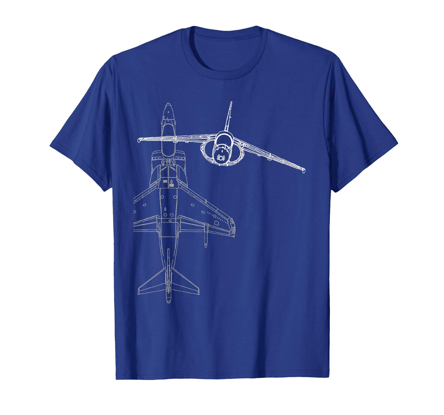 AV-8B Harrier II Jet Airplane Line Drawing T-shirt T-Shirt