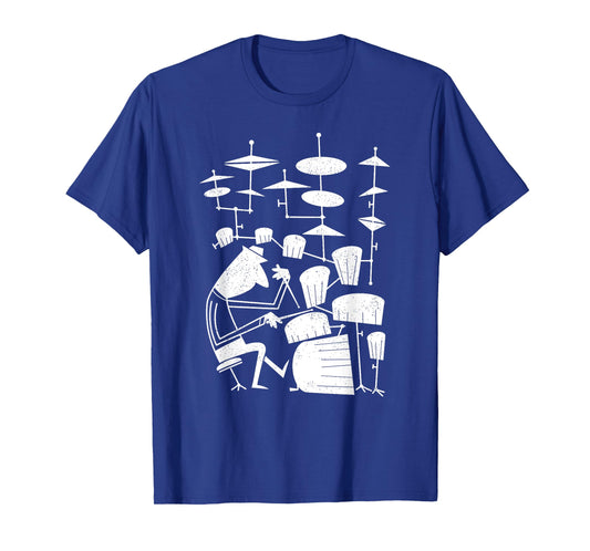 Play That Beat Drummer Drums Classic Jazz Rock Vintage T-Shirt