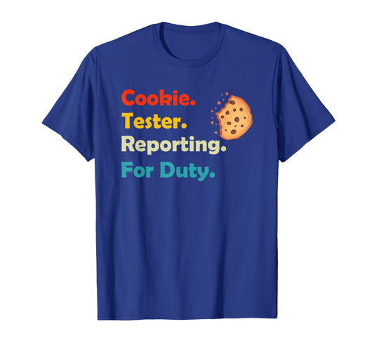 Cookie Tester Reporting for Duty Kids Christmas Baking Gift T-Shirt