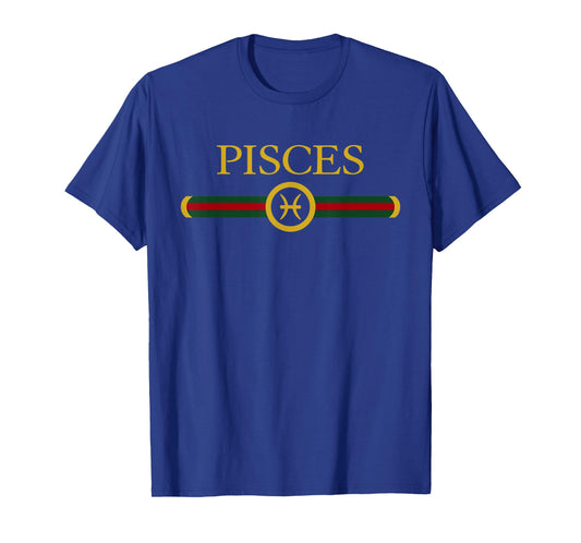 Pisces Zodiac Feb March Birthday Graphic Art Pisces Sign T-Shirt