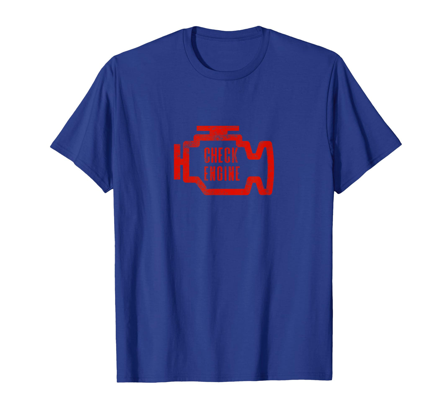 Check Engine Light T Shirt Distressed Look