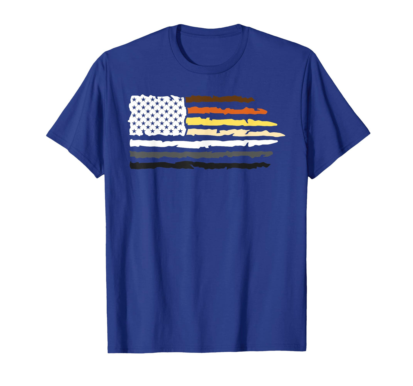 LGBTQ For Gay Pride Month - American Flag USA - Gay Bear Women Men T-Shirt