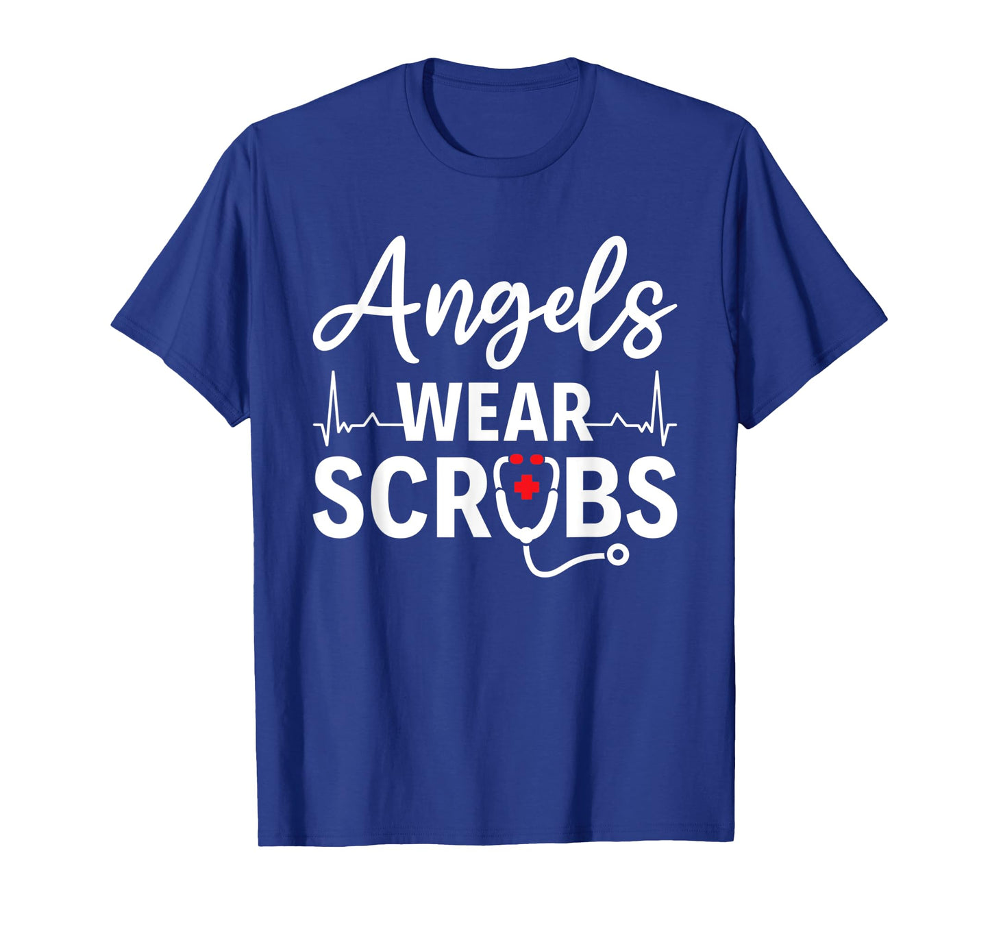 Angels Wear Scrubs Homecare Nurse T-Shirt